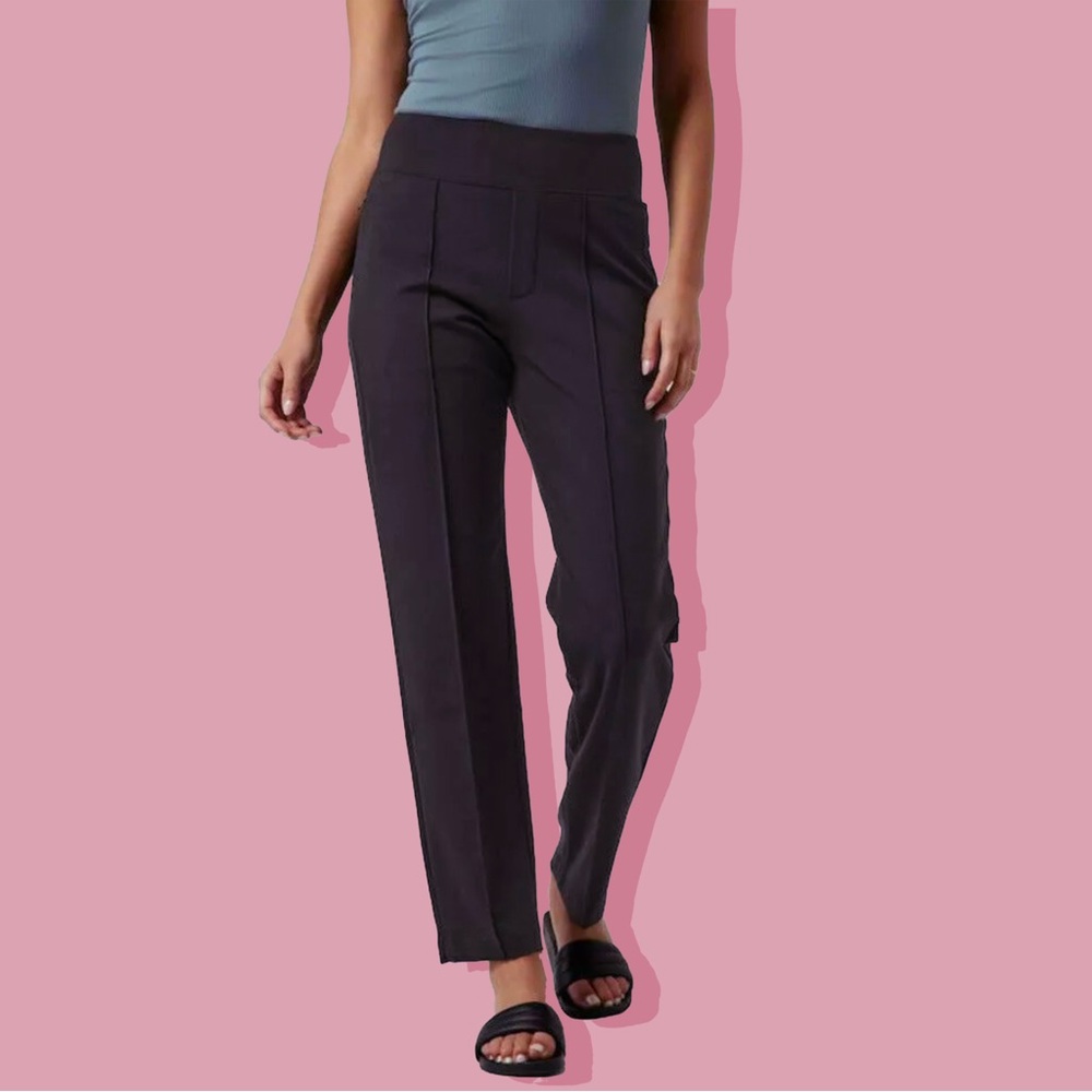 Athleta Eastbound Straight Pant Black Ankle Sz 2